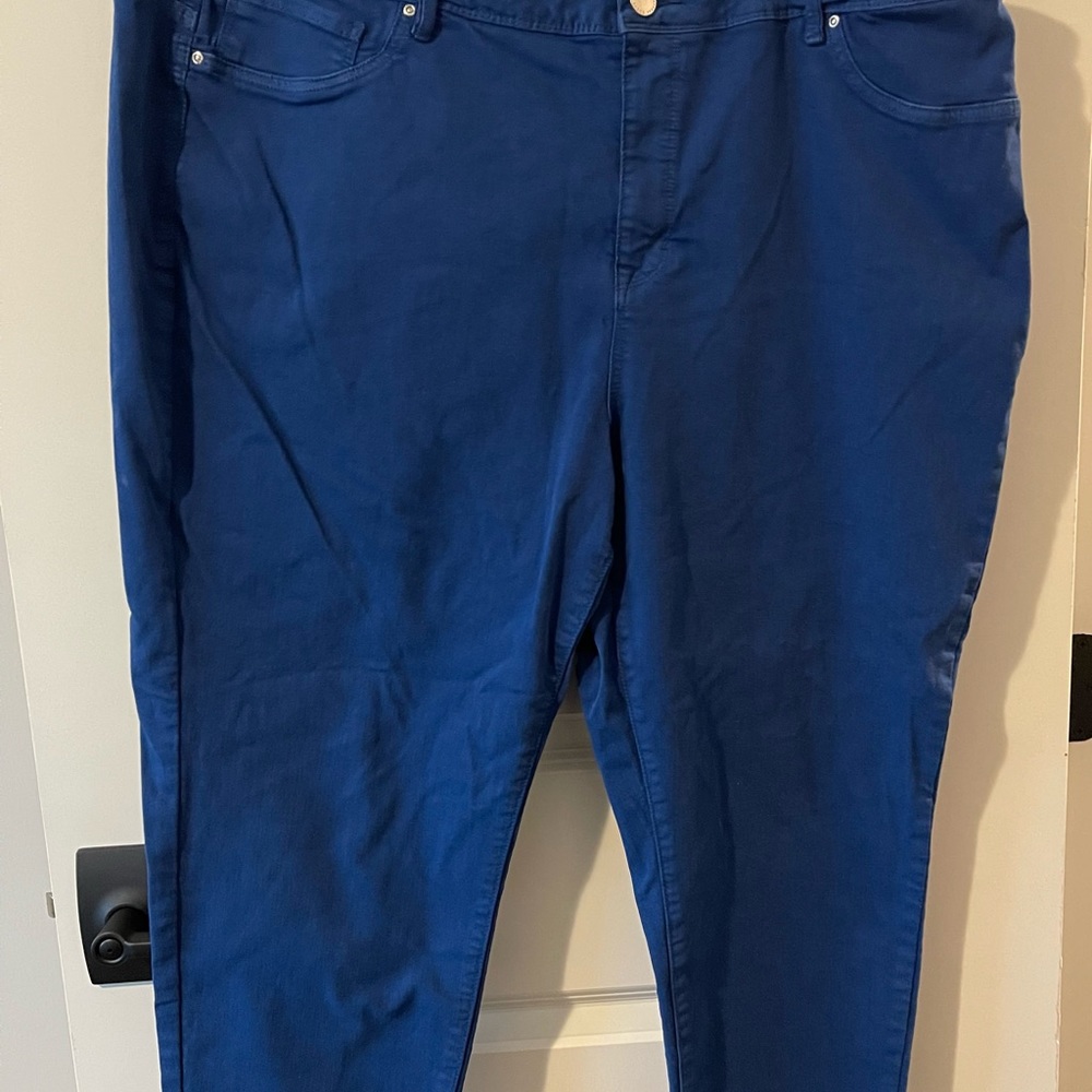 Curve Appeal Compression Jegging Combat Blue Color Plus Size 24W